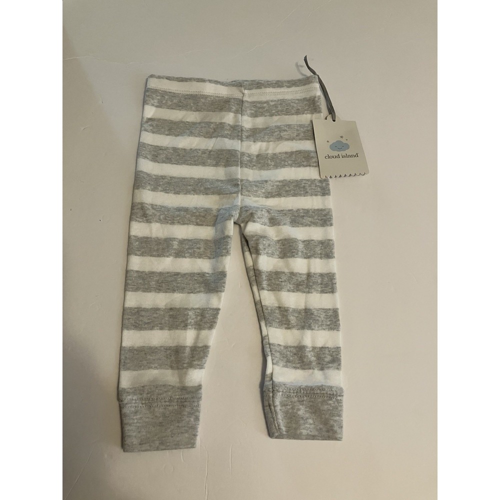 Cloud Island Infant Gray Striped Jogger Pant 6-9 Months C904